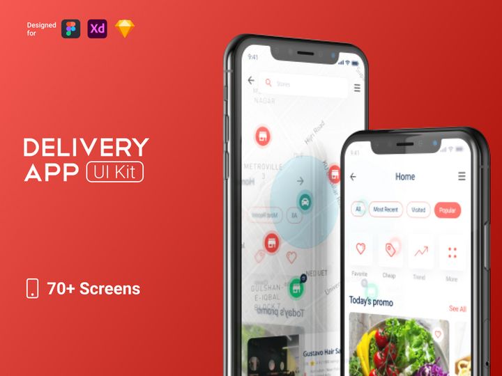 Delivery App Ui Kit preview picture