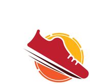 Icon shoe logo concept vector sneaker template shoes shop design
