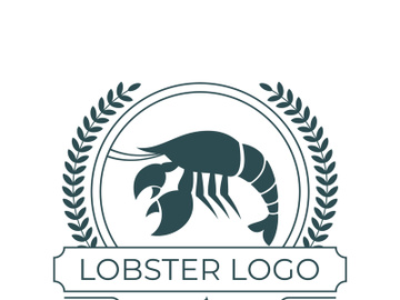 Vintage lobster logo preview picture