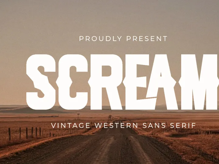 Scream - Vintage Western Sans Serif