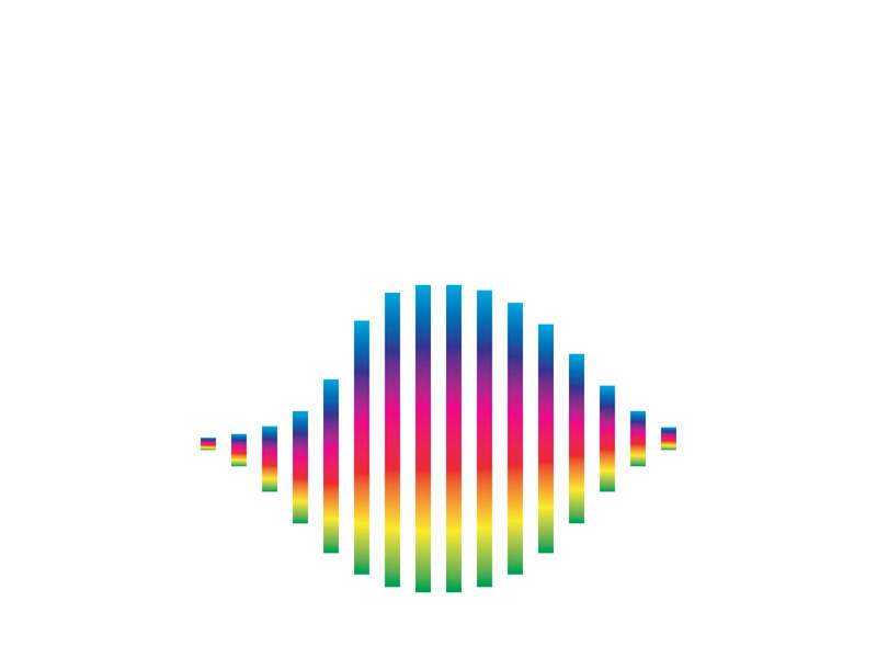 Sound waves vector illustration design template