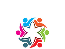 People icon work group vector illustration design