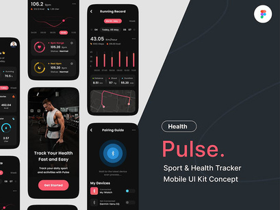 Health Tracker Mobile UI Kit