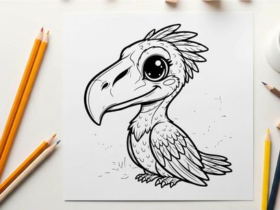 Cute sad toucan bird cartoon vector illustration flat design