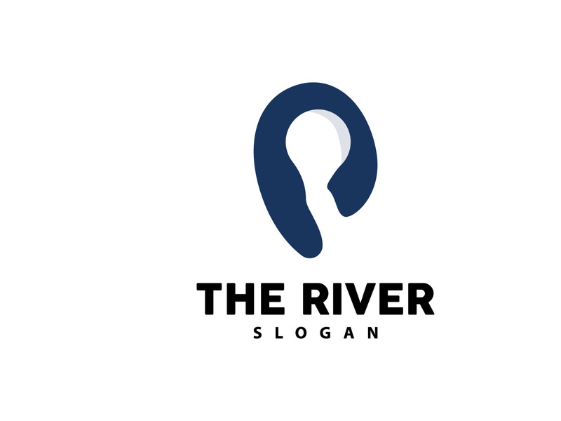 River Logo Design River Creek Vector