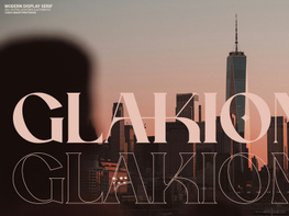 Glakion | Modern Display Serif preview picture