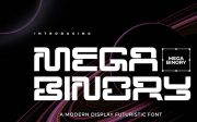 Mega Binory - Modern Futuristic Sci-Fi Font