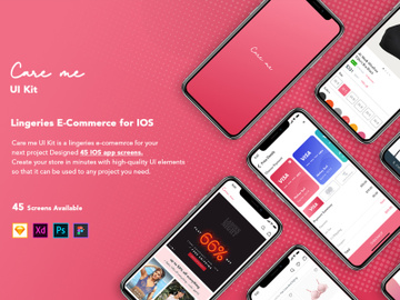 Care me - Lingeries Ecommerce UI Kit preview picture