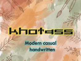 Khotass – Modern Casual Handwritten Font preview picture