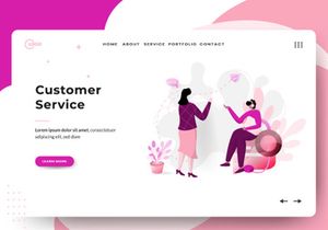 Business Online sets Illustration