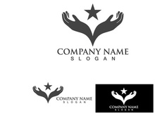 Hand Hope Logo And Symbol Care Vector