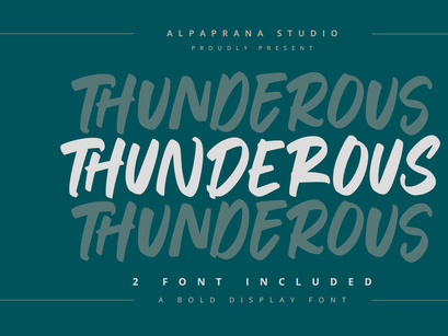 Thunderous - Bold Display Font