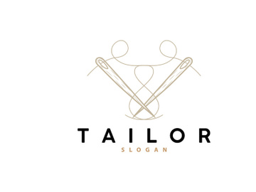 Tailor Logo, Needle and Thread Vector preview picture