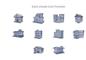 Building 3D Illustration