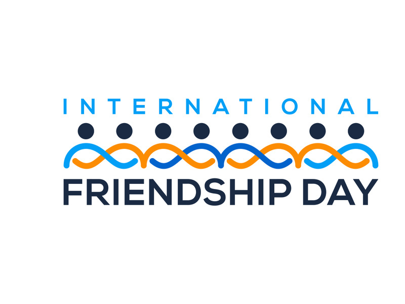 International friendship day vector template for the celebration.
