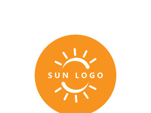 Creative and unique sun logo design.