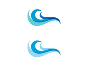 Water wave vector icon illustration design