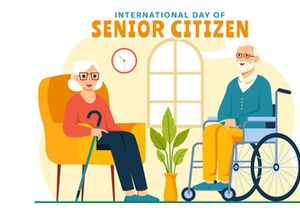 10 World Senior Citizen Day Illustration