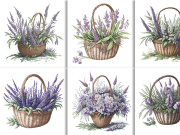 Watercolor Flower Basket Design