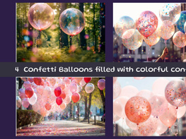 Confetti Balloons filled with colorful confetti preview picture