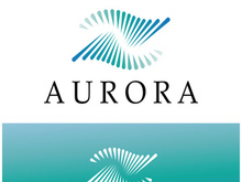 aurora logo design icon illustration vector template