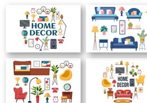 10 Home Decor Living Room Illustration