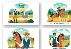 10 Horse Trainer Illustration