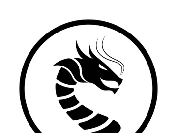 Dragon vector icon illustration design logo template preview picture