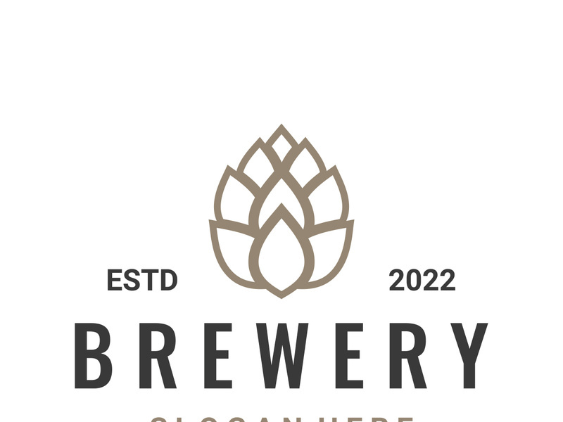 Premium quality vintage craft beer logo template. For badges, emblems, beer companies, bars, taverns.