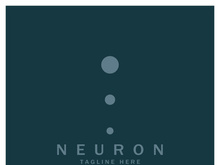 Neuron logo or nerve cell logo design,molecule logo illustration template icon with vector concept