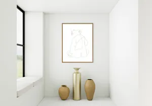Wall Art Printable Line Drawing Baby , Poster Baby , 1 Line Digital Drawing, Minimal Line Drawing , Home Decor,