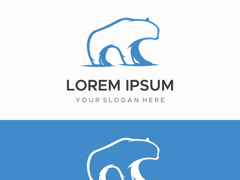 Bear animal logo.