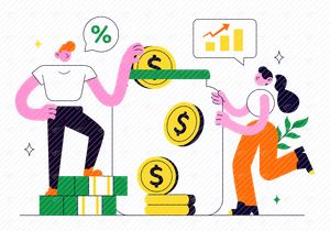 10 Deposit Vector Illustration
