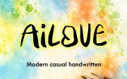 AiLOVE – Modern Casual Handwritten Font (OTF)
