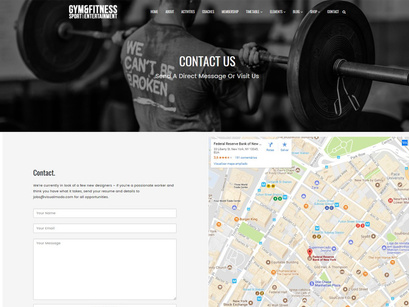 Gym WordPress Theme