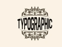 Vector Decorative Vintage Typography Ornament Elements, Greeting Card Design