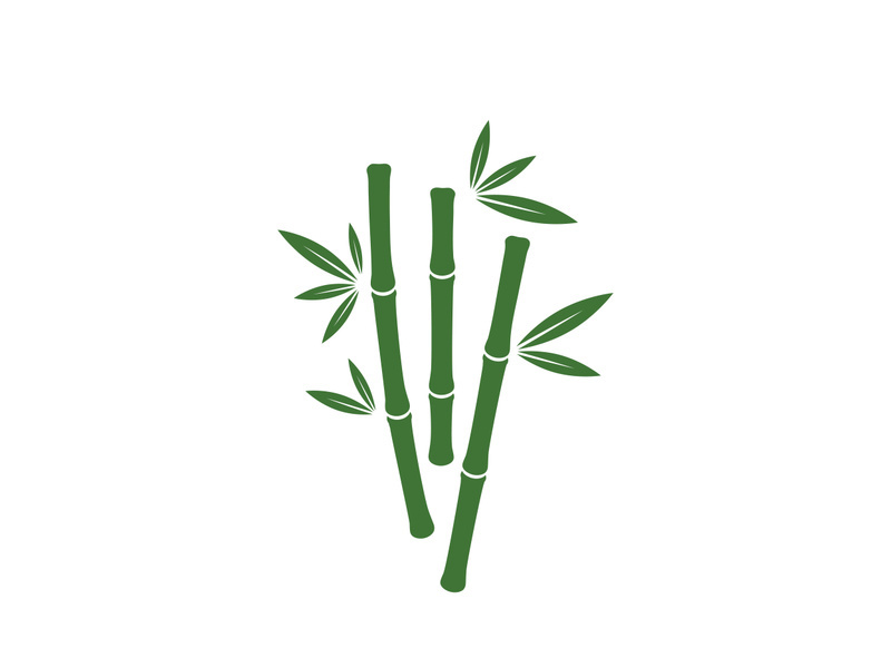 Bamboo vector icon illustration