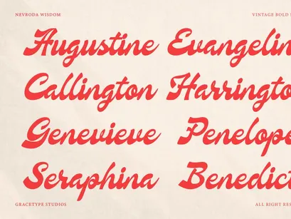 Nevroda Wisdom | Vintage Bold Script