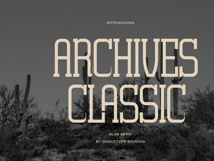 Archives Classic | Slab Serif Font