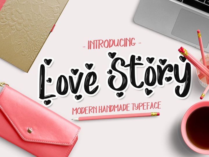 Love Story Handwriting Font