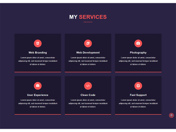 Service Website Template Design preview picture