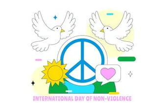 10 International Day of Non Violence Illustration