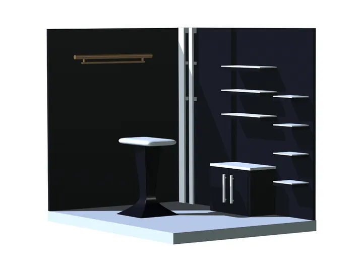 Minimalist 3d Booth Fashion