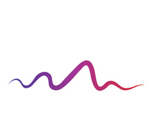 Sound waves vector illustration design template