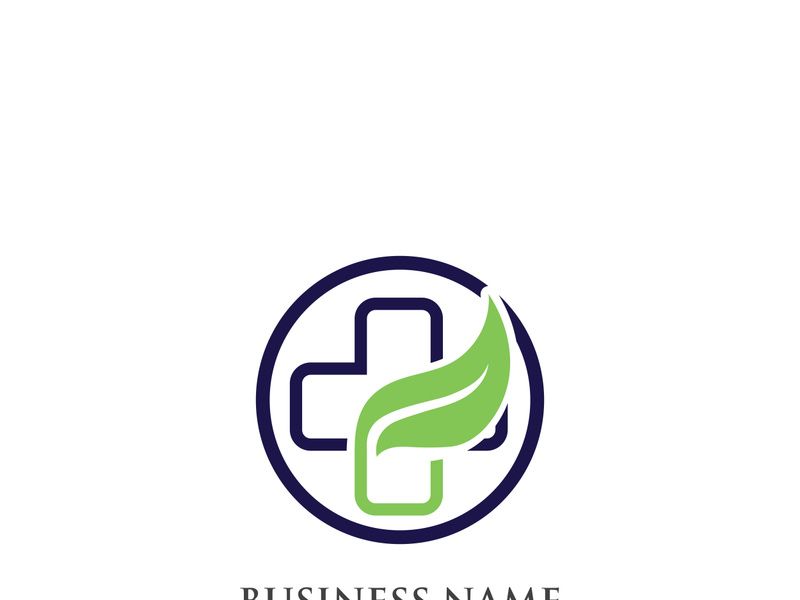 hospital logo and symbol Template, Green logo vector