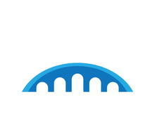 Bridge building Logo Design Template Vector Icon
