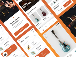 Guitar Learning App UI/UX Design – Tuner & Chords Mobile App preview picture