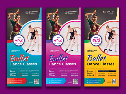 Dance Classes Roll Up Banner