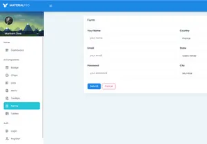 MaterialPro Free Angular Admin Dashboard Template