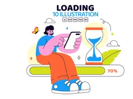 10 Loading Vector Illustration preview picture